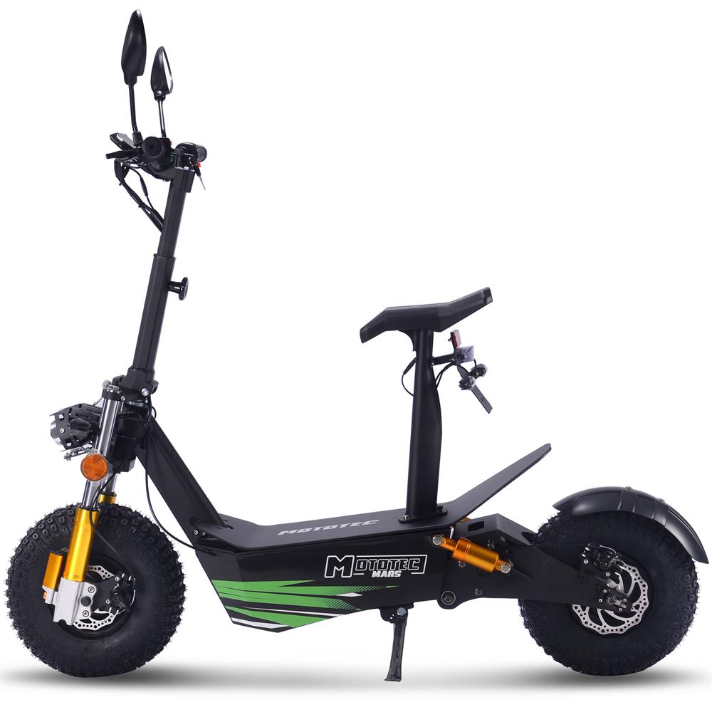 MotoTec Mars 48v 2500w Electric Scooter Black