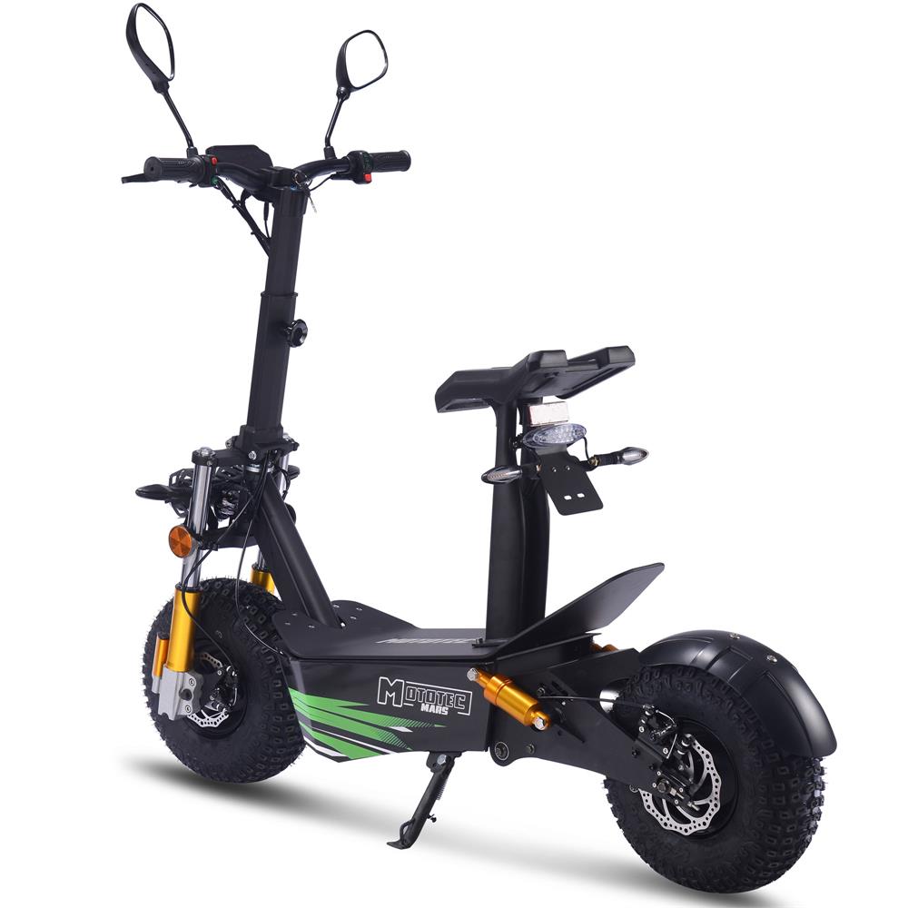 MotoTec Mars 48v 2500w Electric Scooter Black