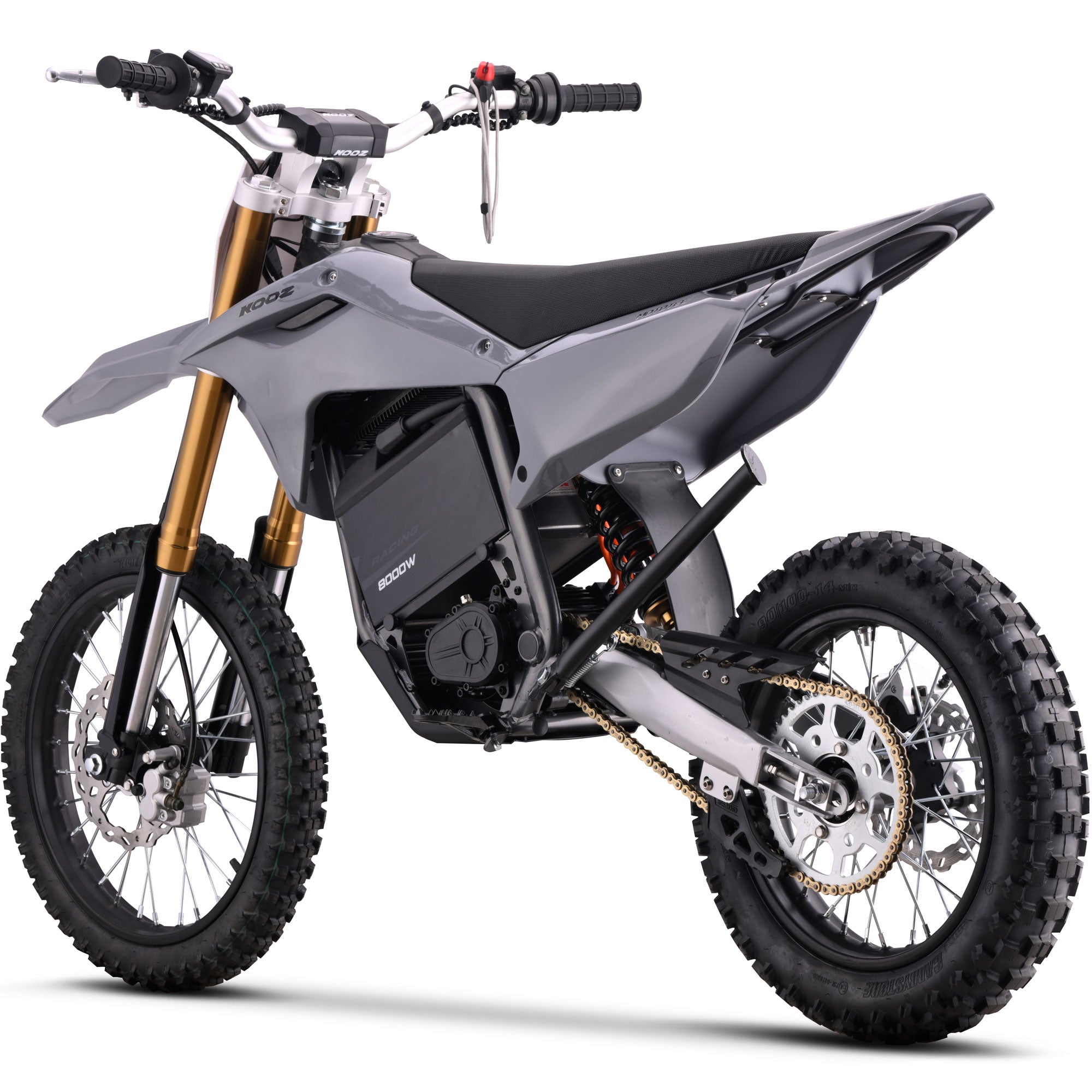 MotoTec 72v 8000w Pro Electric Dirt Bike 17/14 Lithium Grey