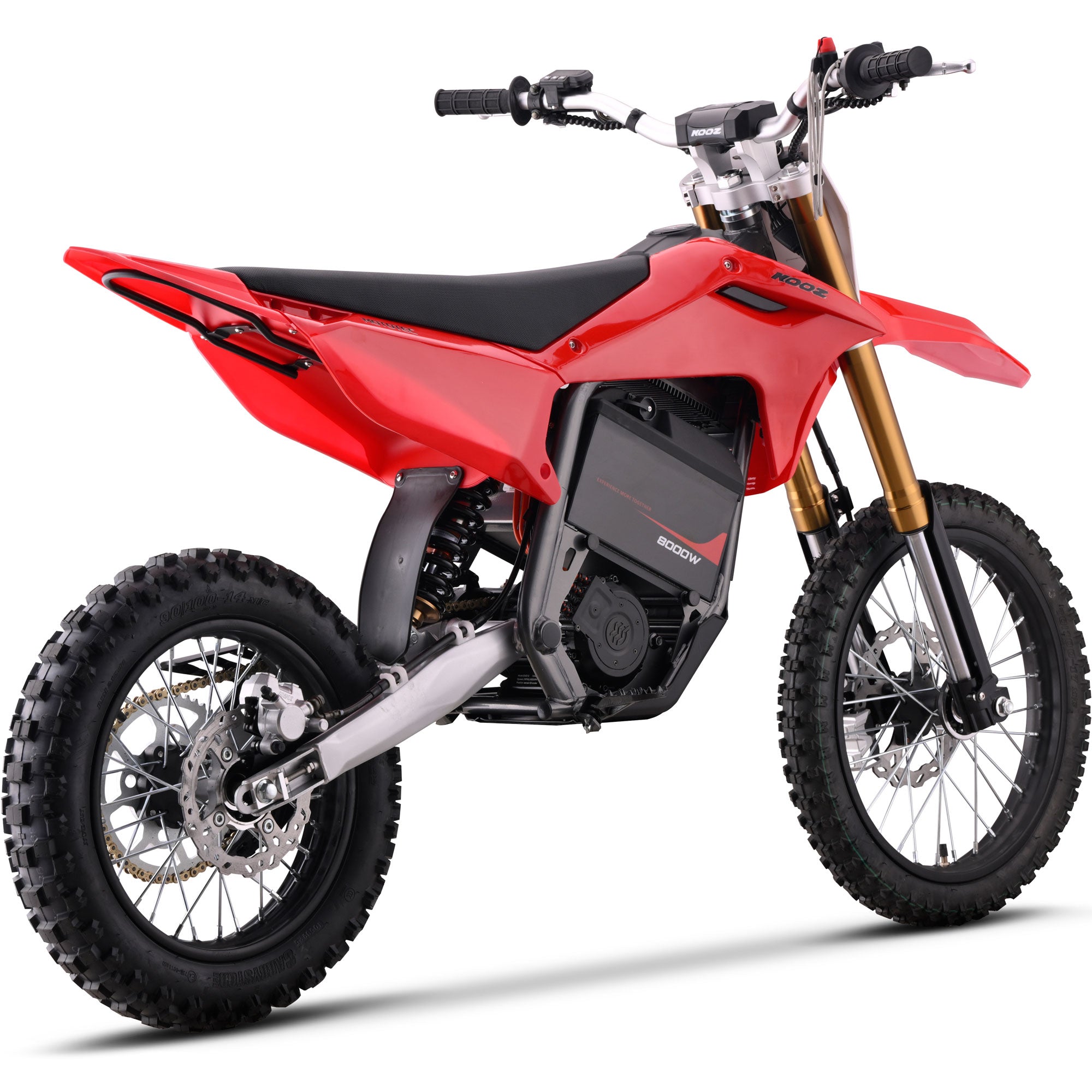 MotoTec 72v 8000w Pro Electric Dirt Bike 17/14 Lithium Red