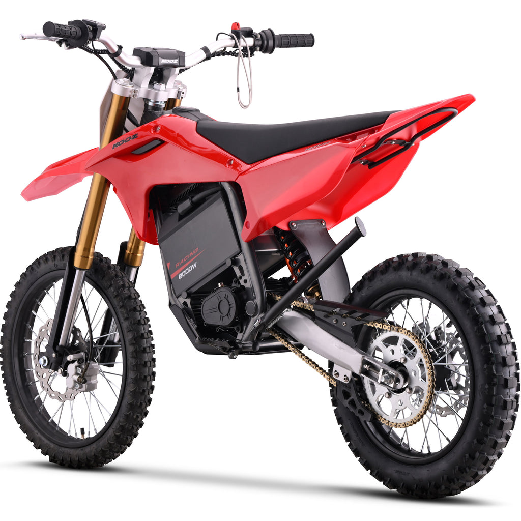 MotoTec 72v 8000w Pro Electric Dirt Bike 17/14 Lithium Red