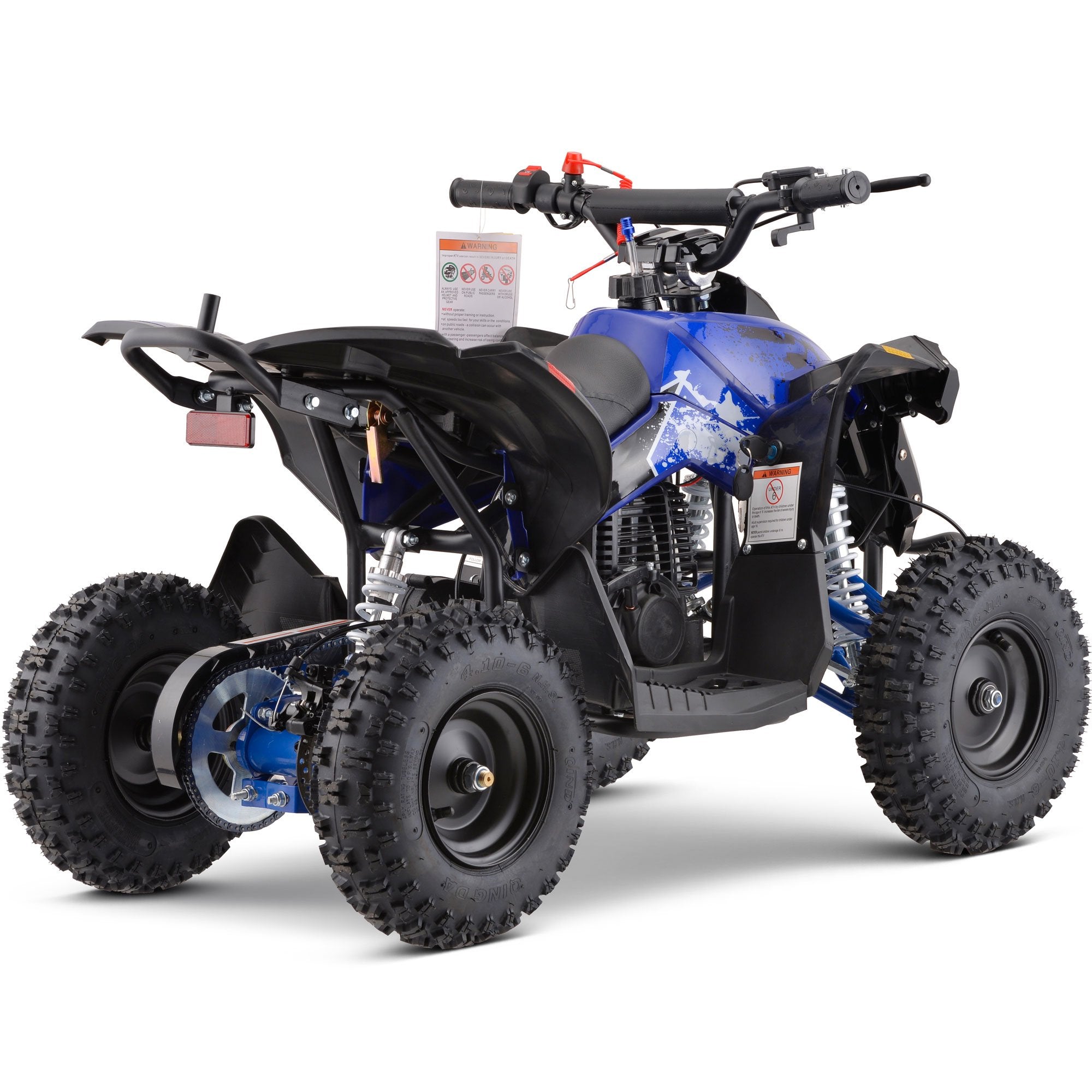 MotoTec Renegade 40cc 4-Stroke Kids Gas ATV Blue
