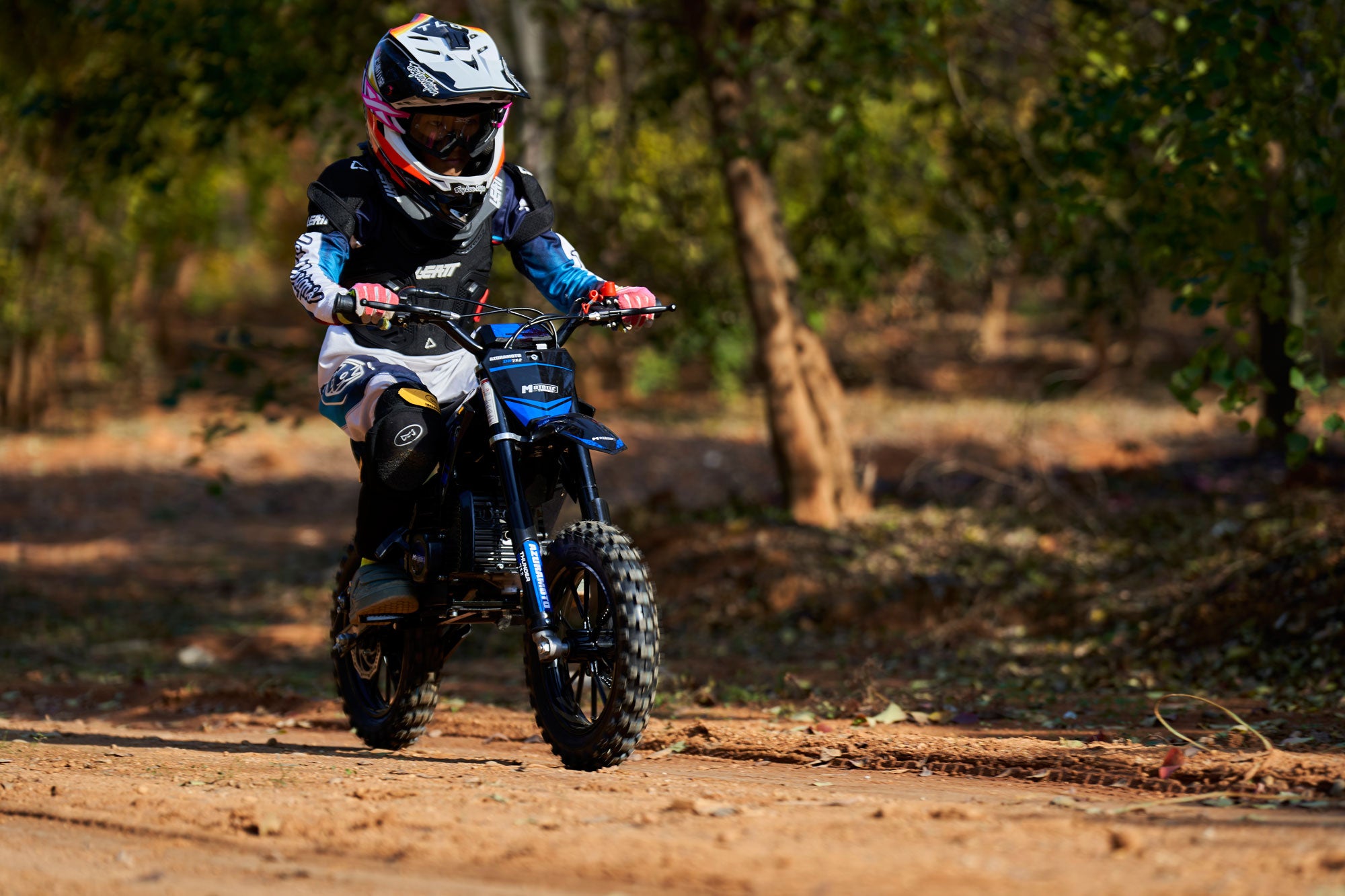 MotoTec Thunder 50cc 2-Stroke Kids Gas Dirt Bike Green