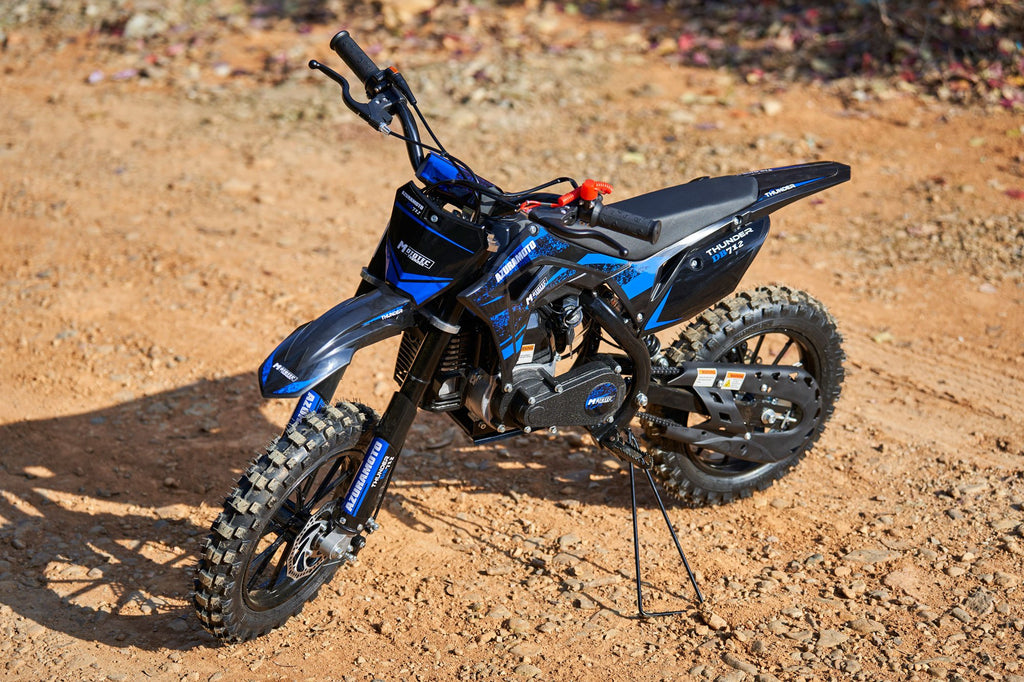 MotoTec Thunder 50cc 2-Stroke Kids Gas Dirt Bike Green
