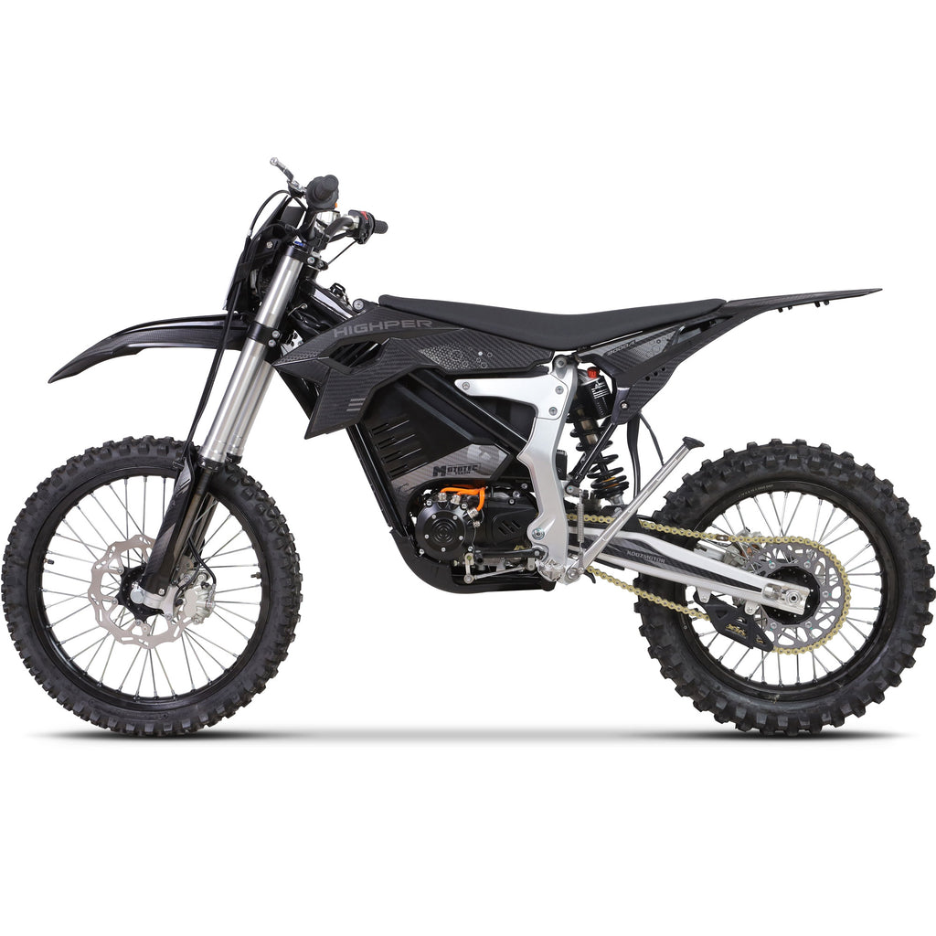 MotoTec Venom 72v 12000w Electric Dirt Bike Black