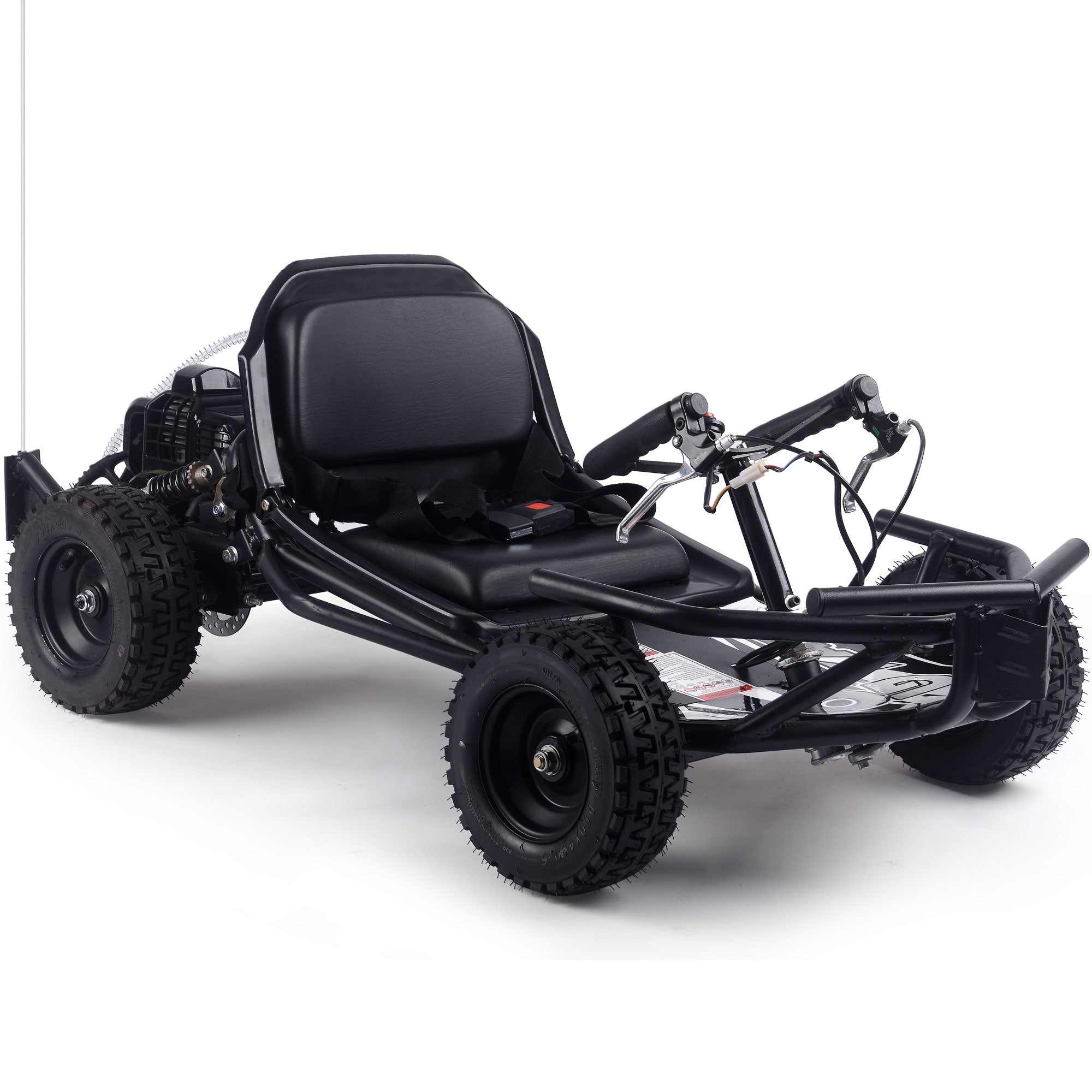 MotoTec Sandman Kids Gas Powered 49cc Go Kart Black