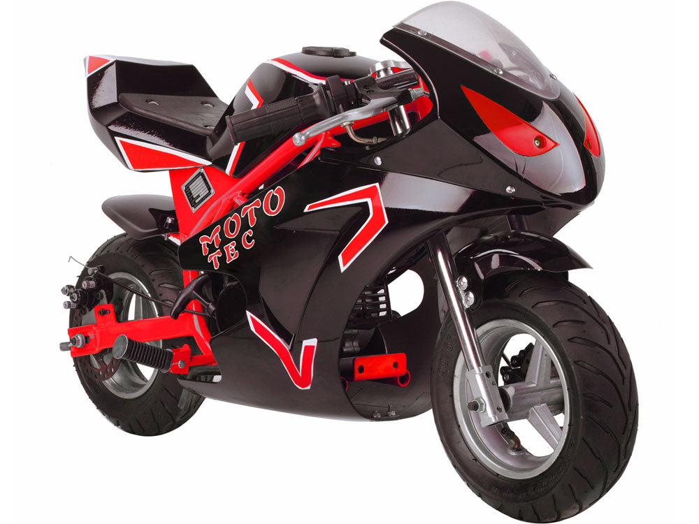 MotoTec Gas Pocket Bike GT 49cc 2-Stroke Red