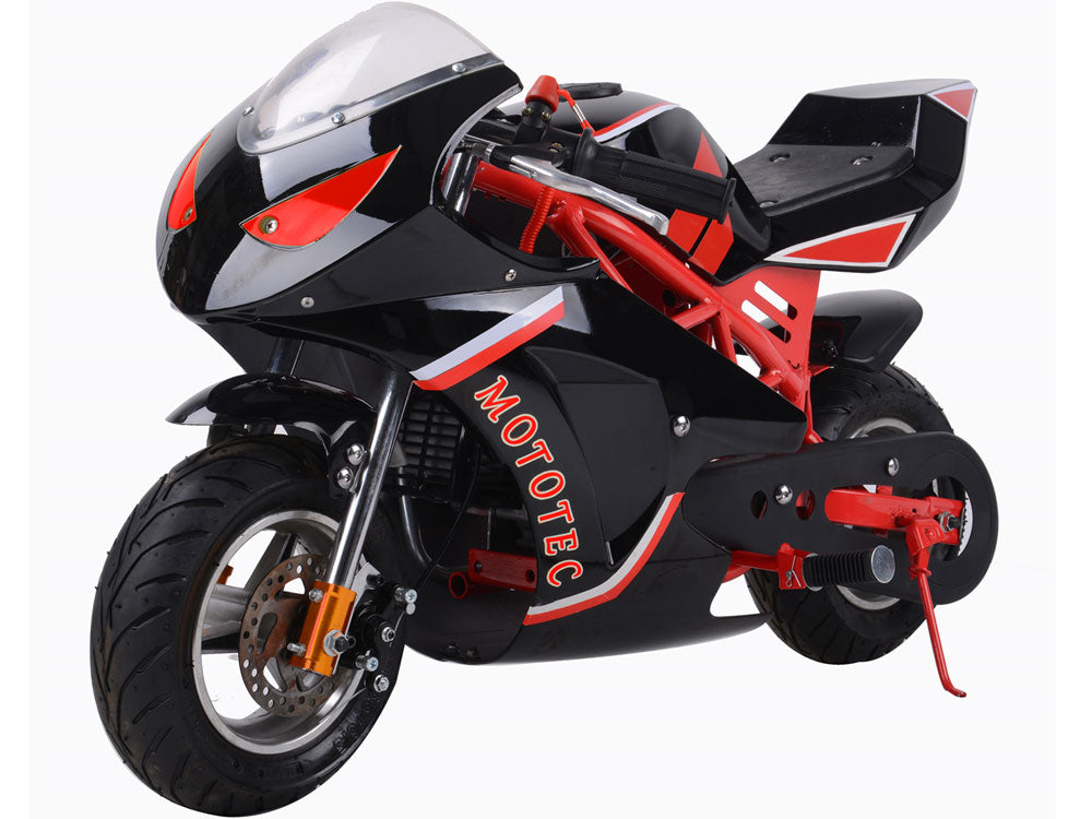 MotoTec Gas Pocket Bike GT 49cc 2-Stroke Red