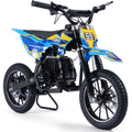 MotoTec Pioneer 49cc 2-Stroke Kids Gas Dirt Bike Blue